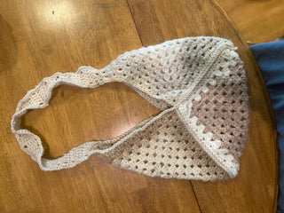 Granny Square Purse -- Brown Gradient