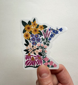 Minnesota Floral Sticker