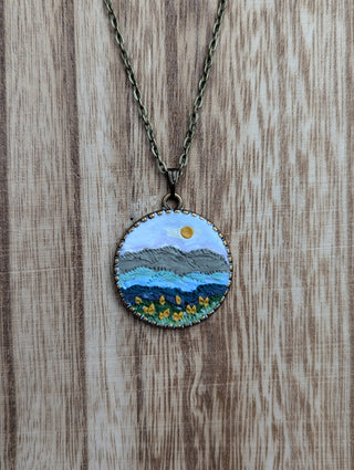 Smokey Mountain National Park Clay Necklace