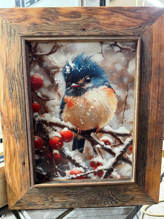 Rustic Framed bird MD