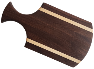 Serving Paddle - walnut/maple stripe