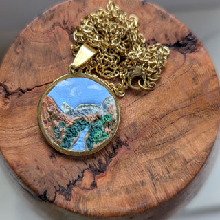 Zion National Park Clay Necklace