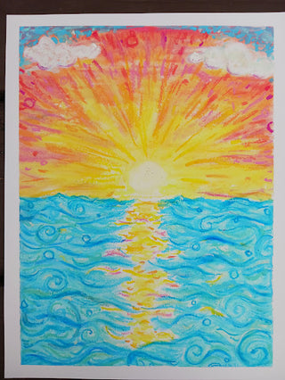 Symphony - Oil Pastel Sunset