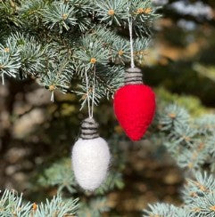 Felted Large Light Ornaments