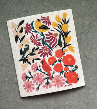 Birds & Blossoms Swedish Discloth