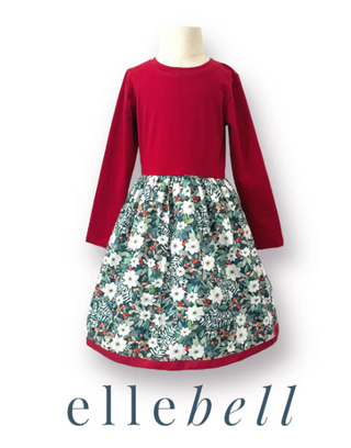 Winter Floral Dress 3T