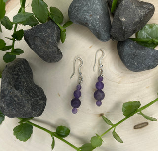 Amethyst Semi-Precious Earrings