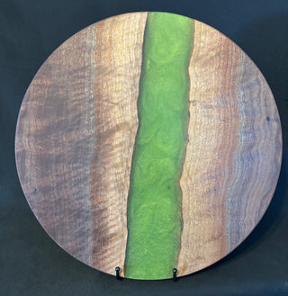 Lazy Susan Walnut/Green