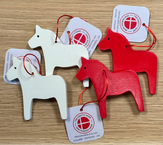Dala Horse - White