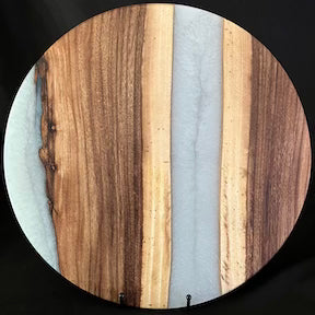 Lazy Susan Monkey Pod/White