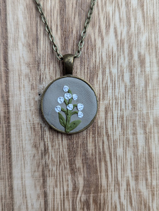 May Birth Flower Clay Necklace