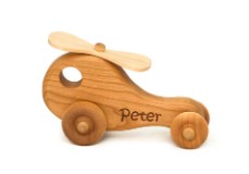 Wooden Toy Car - Helicopter