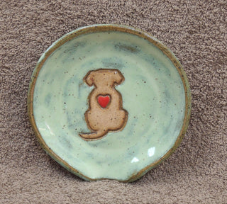 Spoonrest dog/heart 843