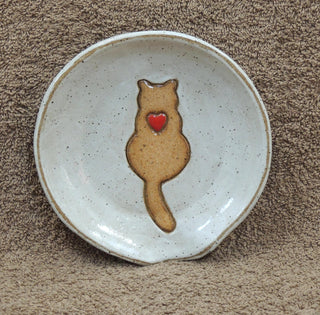 Spoonrest cat/heart 804