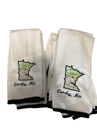Crosby Map Dishtowel