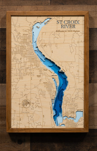 3d Lake Map - St. Croix River