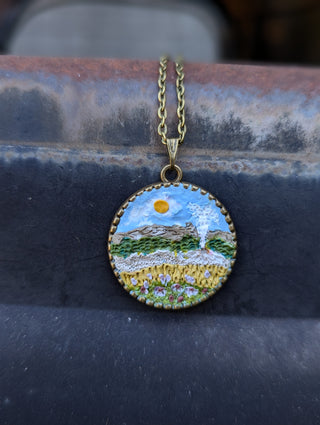 Yellowstone National Park Clay Necklace