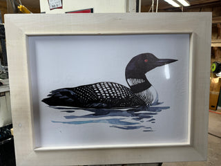 Framed loon