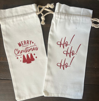 Christmas Wine Bags