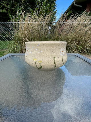 Sara's Garden Bowl, White Interior