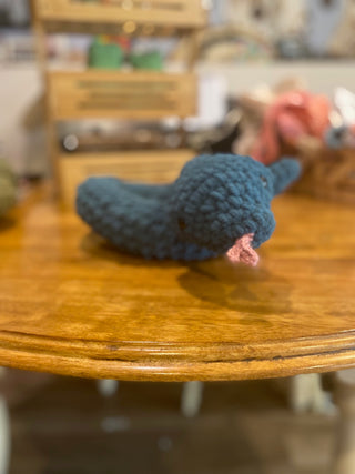 Large Snake Plush - Blue