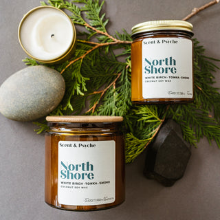 Northshore Scented Candle - 15oz Amber Jar