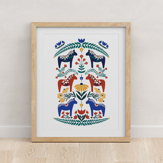 Dala Horse Art Print