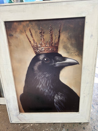 Crow with crown