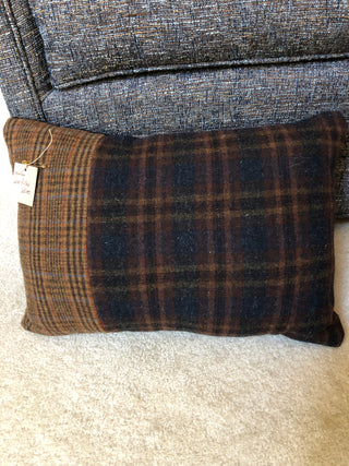 Dahlia Cottage wool rectangle pillow