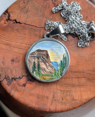 Yosemite National Park Clay Necklace (GOLD)