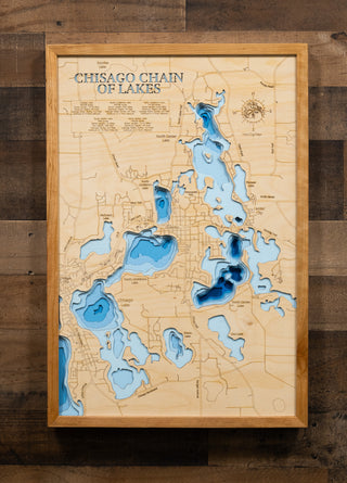 Chisago Chain of Lakes 3d Map