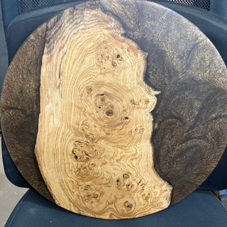Lazy Susan Oak/Bronze