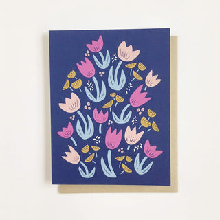 Scandi Tulip Greeting Card