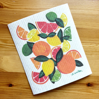 Citrus Swedish Dishcloth