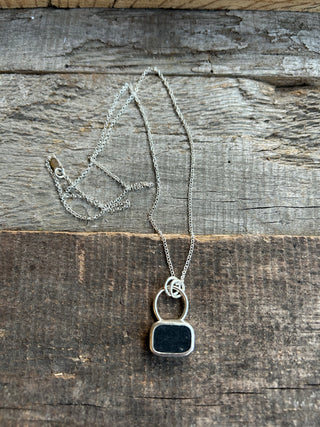 Onyx and Sterling Silver Necklace