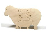 Handmade Wooden Puzzle - Sheep