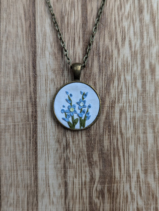 July Birth Flower Clay Necklace