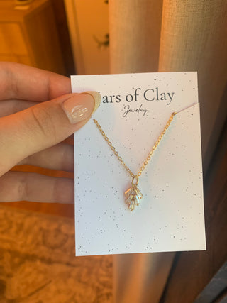 Cz charm necklace