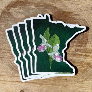 Minnesota Showy Lady’s Slippers Sticker