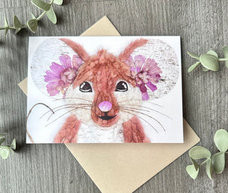 "Dustie" the Mouse Nature Art Card