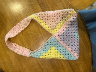 Granny Square Purse - Pastel