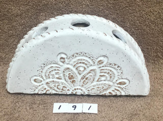 lace half/circle vase-191