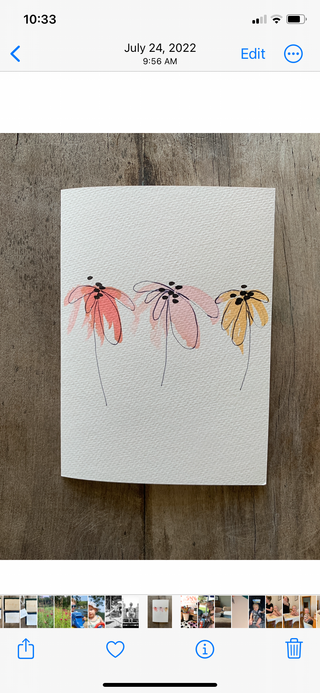 March 24-Basic watercolor & ink stationery class
