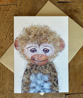 Monkey Nature Art Card