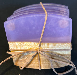 Coaster Set Maple/Purple