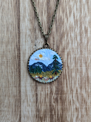 Rocky Mountain National Park Clay Necklace