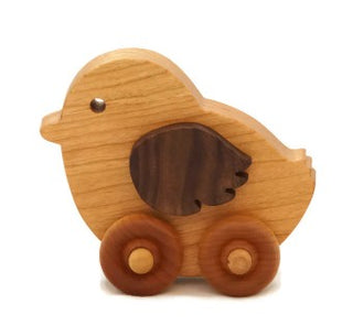 Wooden Toy Car - Chicken