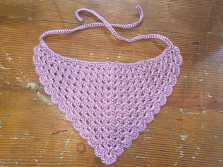 Crochet Bandana - Solid Pink