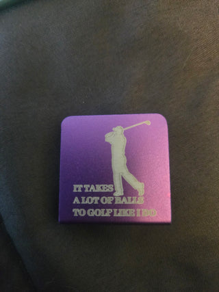 Golfer hat clip