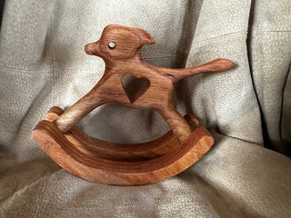 Rocking Dog With Heart